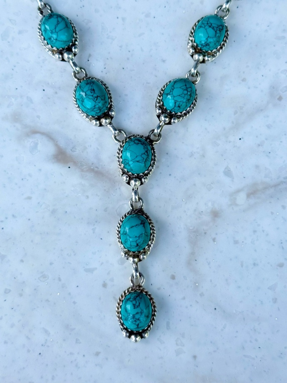 925 Sterling Silver Santa Dosa Turquoise Set